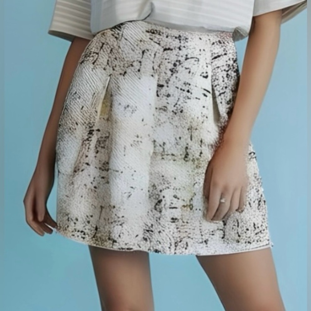 Lord & Taylor Puffer Multicolor Skirt